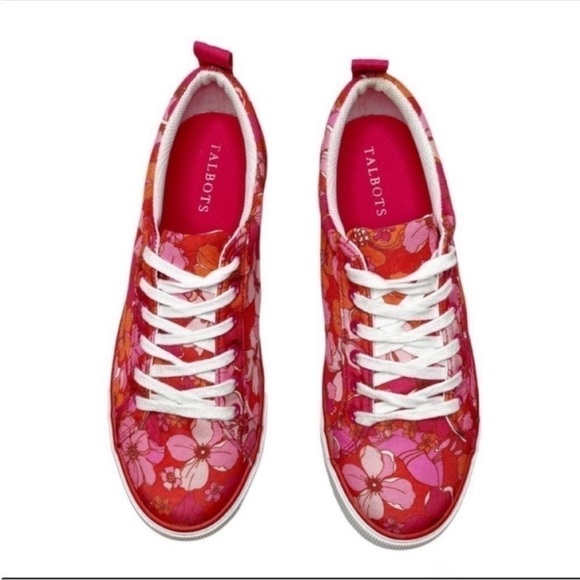 TALBOTS Willow Tossed Flowers Printed Sneakers size 9 - Picture 8 of 8